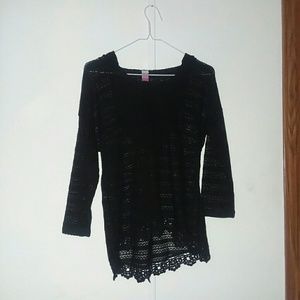 Black lace NoBo hoodie size M (7/8)